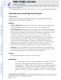 Cover page: Thyroid disease in end-stage renal disease.