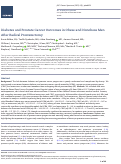 Cover page: Diabetes and Prostate Cancer Outcomes in Obese and Nonobese Men After Radical Prostatectomy