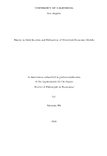 Cover page: Essays on Identification and Estimation of Structural Economic Models