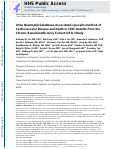 Cover page: Urine Neutrophil Gelatinase-Associated Lipocalin and Risk of Cardiovascular Disease and Death in CKD: Results From the Chronic Renal Insufficiency Cohort (CRIC) Study