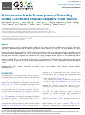 Cover page: A chromosomal-level reference genome of the widely utilized Coccidioides posadasii laboratory strain “Silveira”