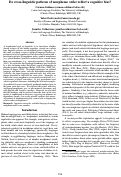 Cover page: Do cross-linguistic patterns of morpheme order reflect a cognitive bias?