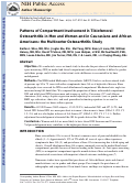 Cover page: Patterns of compartment involvement in tibiofemoral osteoarthritis in men and women and in whites and African Americans