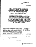Cover page: Local analysis of confinement and transport in neutral beam heated DIII-D discharges with negative magnetic shear