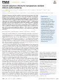 Cover page: Solvent selection criteria for temperature-resilient lithium–sulfur batteries