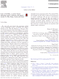 Cover page: Letter to the Editor, re: article "Factors influencing women's satisfaction with surgical abortion" by Tilles, Denny, Cansino and Creinin.