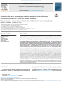 Cover page: Potential effects on groundwater quality associated with infiltrating stormwater through dry wells for aquifer recharge