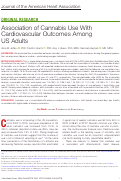 Cover page: Association of Cannabis Use With Cardiovascular Outcomes Among US Adults