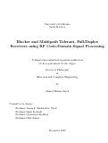 Cover page: Blocker and Multipath Tolerant, Full-Duplex Receivers using RF Code-Domain Signal Processing