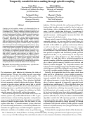 Cover page: Temporally extended decision-making through episodic sampling