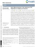 Cover page: Multi-GBq production of the radiotracer [ 18 F]fallypride in a droplet microreactor