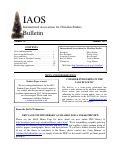 Cover page: IAOS Bulletin 47