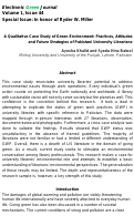 Cover page: A Qualitative Case Study of Green Environment: Practices, Attitudes and Future Strategies of Pakistani University Librarians