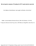 Cover page: Revised Optical constants of tantalum for EUV mask absorber materials