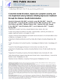 Cover page: Comorbid mental disorders, depression symptom severity, and role impairment among Veterans initiating depression treatment through the Veterans Health Administration