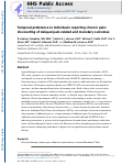 Cover page: Temporal preference in individuals reporting chronic pain