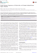 Cover page: Draft Genome Sequences of Escherichia coli Strains Isolated from Septic Patients