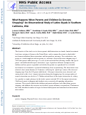 Cover page: What Happens When Parents and Children Go Grocery Shopping? An Observational Study of Latino Dyads in Southern California, USA