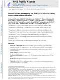 Cover page: Donor-Recipient Relationship and Risk of ESKD in Live Kidney Donors of Varied Racial Groups.