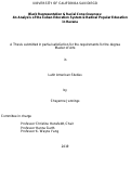 Cover page: Black Representation &amp; Racial Consciousness: An Analysis of the Cuban Education System &amp; Radical Popular Education in Havana