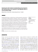 Cover page: Exploring the link between handwashing proxy measures and child diarrhea in 25 countries in sub-Saharan Africa: a cross-sectional study