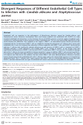 Cover page: Divergent Responses of Different Endothelial Cell Types to Infection with Candida albicans and Staphylococcus aureus