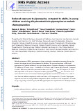 Cover page: Reduced Exposure to Piperaquine, Compared to Adults, in Young Children Receiving Dihydroartemisinin‐Piperaquine as Malaria Chemoprevention