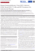 Cover page: Human Immunodeficiency Virus (HIV)–Infected CCR6+ Rectal CD4+ T Cells and HIV Persistence On Antiretroviral Therapy