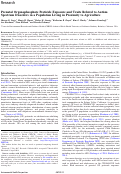 Cover page: Prenatal Organophosphate Pesticide Exposure and Traits Related to Autism Spectrum Disorders in a Population Living in Proximity to Agriculture