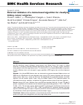 Cover page: External validation of a claims-based algorithm for classifying kidney-cancer surgeries.