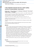 Cover page: A fully integrated isoprenoid emissions model coupling emissions to photosynthetic characteristics