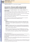 Cover page: Characteristics of Drug-Susceptible and Drug-Resistant Staphylococcus aureus Pneumonia in Patients with HIV