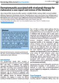 Cover page: Dermatomyositis associated with nivolumab therapy for melanoma: a case report and review of the literature