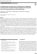 Cover page: Cost Effectiveness of Letermovir for Cytomegalovirus Prophylaxis Compared with Pre-Emptive Therapy in Allogeneic Hematopoietic Stem Cell Transplant Recipients in the United States.