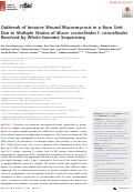 Cover page: Outbreak of Invasive Wound Mucormycosis in a Burn Unit Due to Multiple Strains of Mucor circinelloides f. circinelloides Resolved by Whole-Genome Sequencing