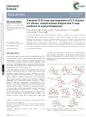 Cover page: Transient [3,3] Cope rearrangement of 3,3-dicyano-1,5-dienes: computational analysis and 2-step synthesis of arylcycloheptanes