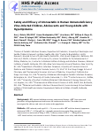 Cover page: Safety and Efficacy of Atorvastatin in Human Immunodeficiency Virus-infected Children, Adolescents and Young Adults With Hyperlipidemia