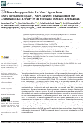 Cover page: (-)-5-Demethoxygrandisin B a New Lignan from Virola surinamensis (Rol.) Warb. Leaves: Evaluation of the Leishmanicidal Activity by In Vitro and In Silico Approaches.