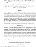 Cover page: Effects of spatial and spectral frequencies on wide-field functional imaging (wifi) characterization of preclinical breast cancer models