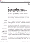 Cover page: Toward a Compassionate Intersectional Neuroscience: Increasing Diversity and Equity in Contemplative Neuroscience.