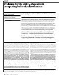 Cover page: Evidence for the utility of quantum computing before fault tolerance