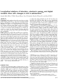 Cover page: Longitudinal relations of television, electronic games, and digital versatile discs with changes in diet in adolescents 1 , 2 , 3