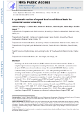 Cover page: A Systematic Review of Repeat Fecal Occult Blood Tests for Colorectal Cancer Screening.