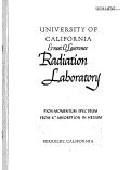 Cover page: PION-MOMENTUM SPECTRUM FROM K"" ABSORPTION IN HELIUM