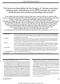 Cover page: The American Association for the Surgery of Trauma renal injury grading scale: Implications of the 2018 revisions for injury reclassification and predicting bleeding interventions.