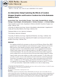 Cover page: An intervention study examining the effects of condom wrapper graphics and scent on condom use in the Botswana Defence Force