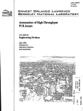 Cover page: Automation of High-throughput PCR Assaysc Sciences