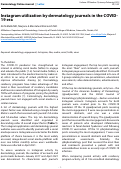 Cover page: Instagram utilization by dermatology journals in the COVID-19 era