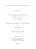 Cover page: Last Time Buy Problems with Sequential Capacity Reservations