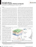 Cover page: How faults wake up: The Guthrie-Langston, Oklahoma earthquakes